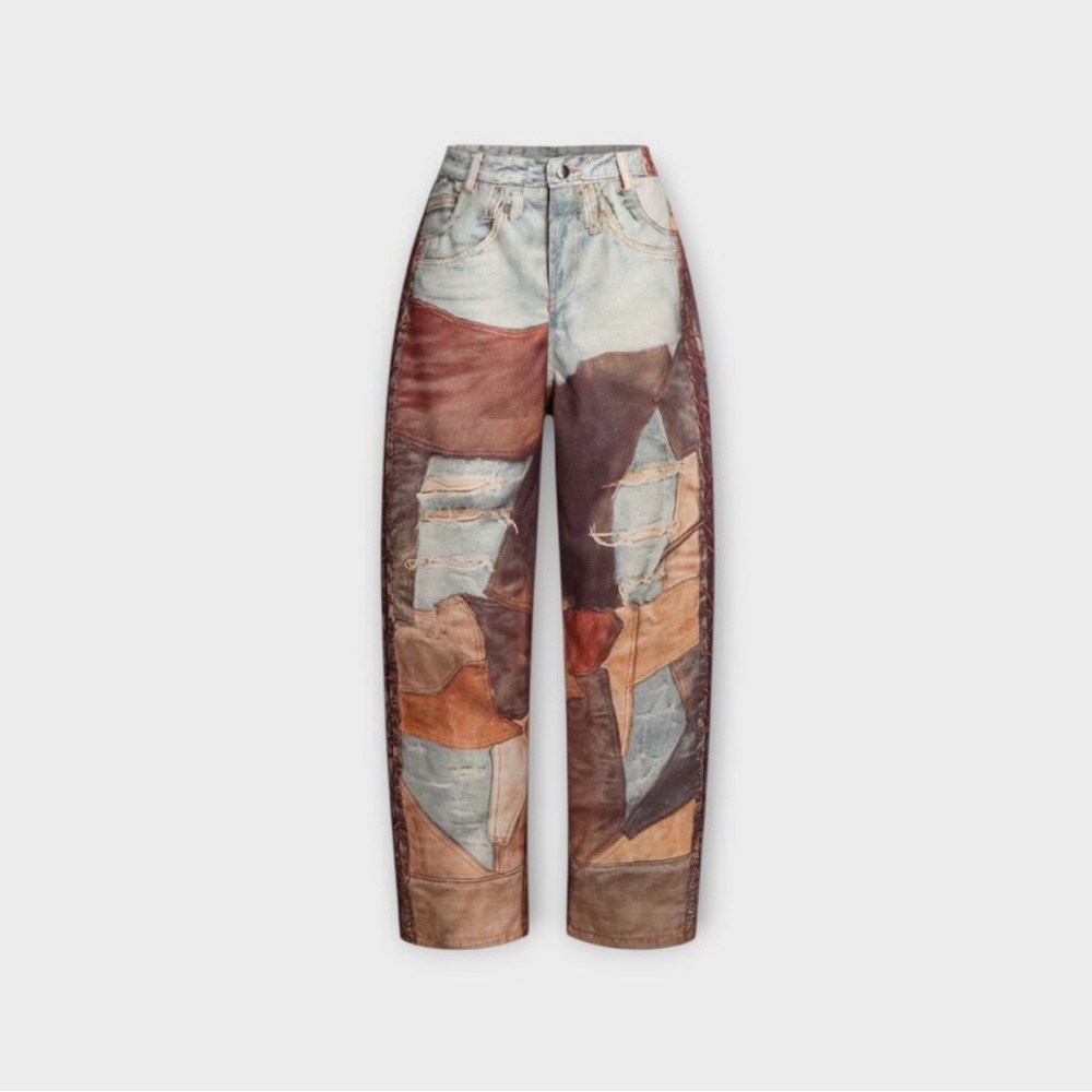 Micas Patchwork Boyfriend Jeans